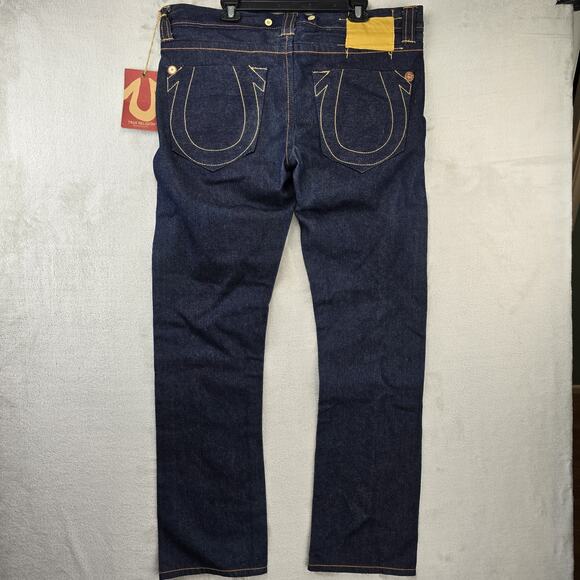 True Religion Jeans 38 Fits 42x34 Limited Edition 0001-1510 Suspender Ethan BigT - Picture 10 of 16